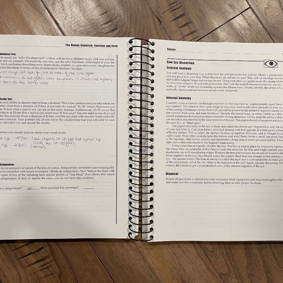 "The Human Organism: Function and Form" Spiral Book - Picture 4 of 10